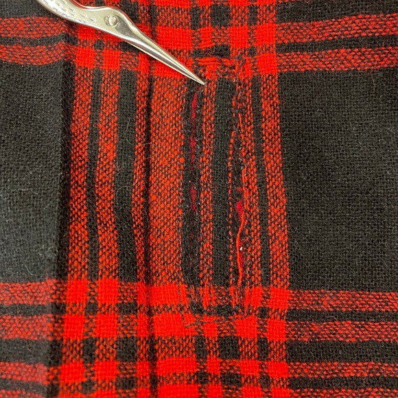 Vintage Womens 14 PENDLETON Wool Plaid Pleated Skirt Menzies Tartan Academia - Picture 8 of 9